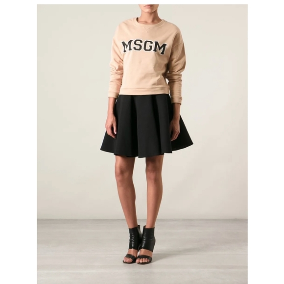 NWT Made in Italy Wool thick black skirt - Picture 1 of 4